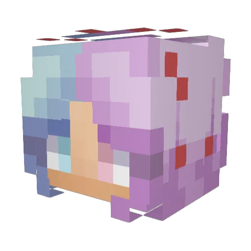 EeveeIsAFox Minecraft avatar head, 3D render