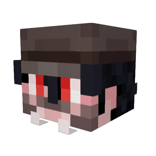 EeveeXM Minecraft avatar head, 3D render