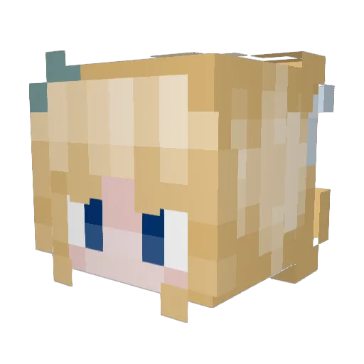 EeveeYYC Minecraft avatar head, 3D render