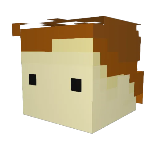 Eeveefan18 Minecraft avatar head, 3D render