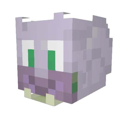 EevieTrigger Minecraft avatar head, 3D render