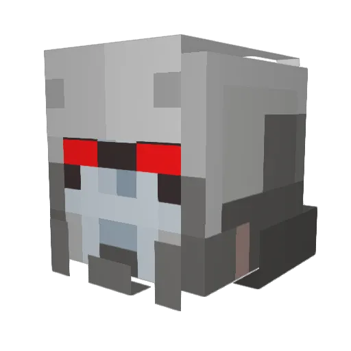 Eeviora Minecraft avatar head, 3D render