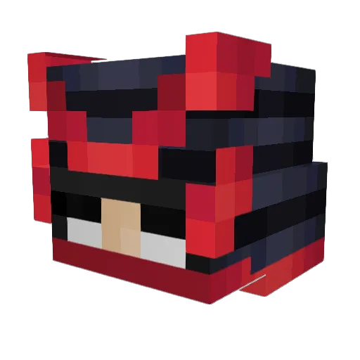 Eevson_ Minecraft avatar head, 3D render