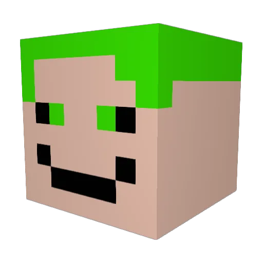 Eew0nen Minecraft avatar head, 3D render