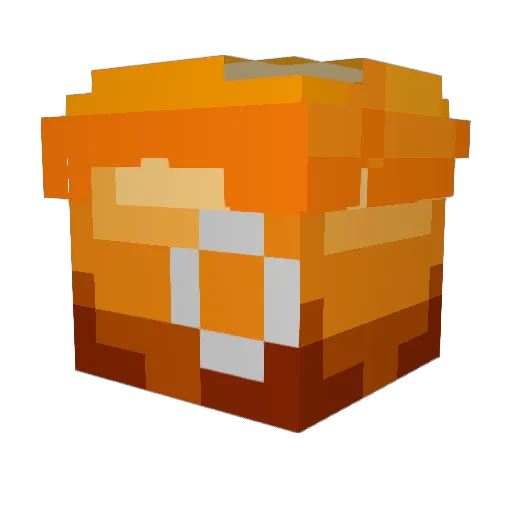 Eexploding Minecraft avatar head, 3D render