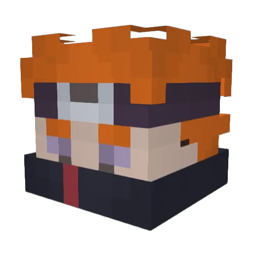 Eeye144 Minecraft avatar head, 3D render