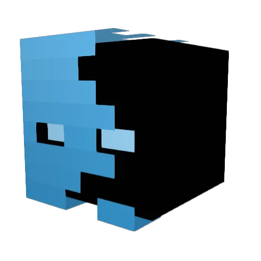 Eeziest Minecraft avatar head, 3D render
