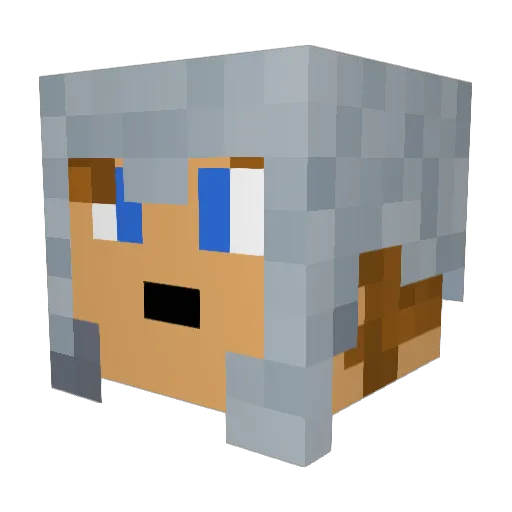 EfR51 Minecraft avatar head, 3D render