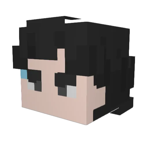 Efaliae Minecraft avatar head, 3D render