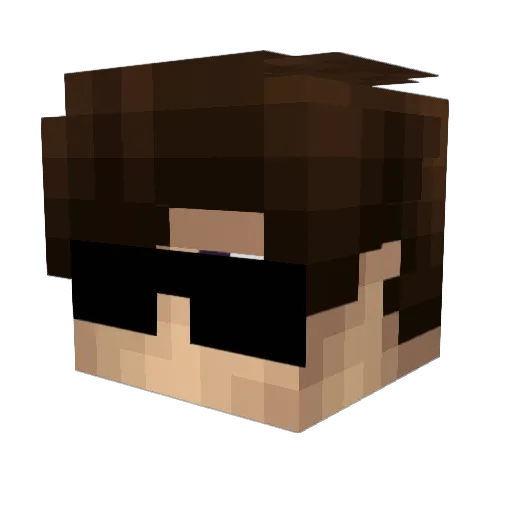 EfePro42 Minecraft avatar head, 3D render