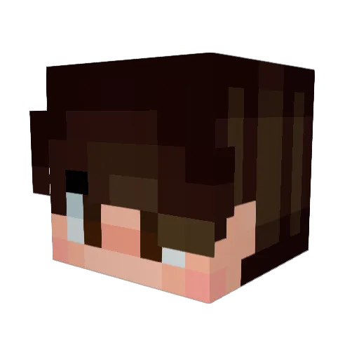 EfeRelos Minecraft avatar head, 3D render