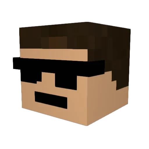 EfeSaylii Minecraft avatar head, 3D render
