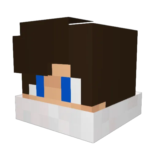 Efekann Minecraft avatar head, 3D render