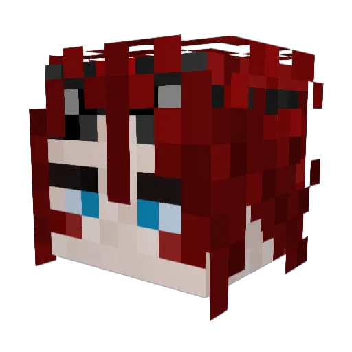 Efemer_ Minecraft avatar head, 3D render