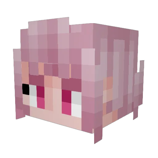 Efenril Minecraft avatar head, 3D render