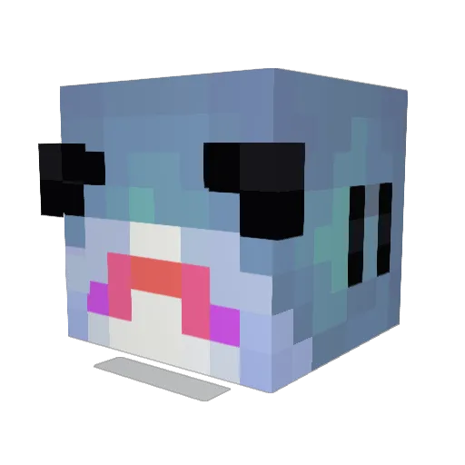 Efeny Minecraft avatar head, 3D render