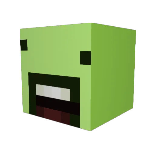 Efeofficial_YT Minecraft avatar head, 3D render