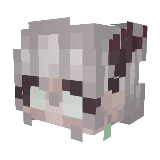 Efernity Minecraft avatar head, 3D render