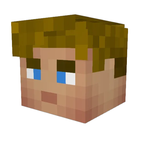 EffGeeArr Minecraft avatar head, 3D render
