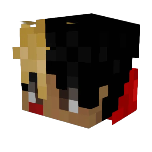 EffectedOcean Minecraft avatar head, 3D render