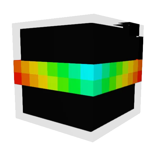 Efficiency_5 Minecraft avatar head, 3D render