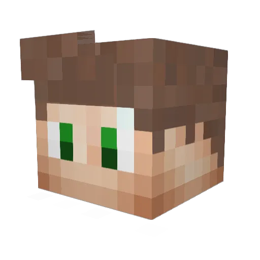 Effigie1996 Minecraft avatar head, 3D render