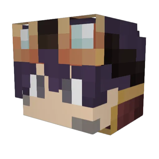 Effigies Minecraft avatar head, 3D render