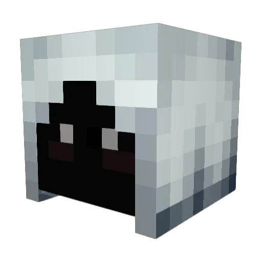 Effinghetti Minecraft avatar head, 3D render