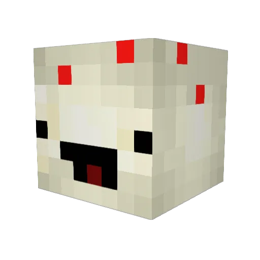 Effingterrible Minecraft avatar head, 3D render