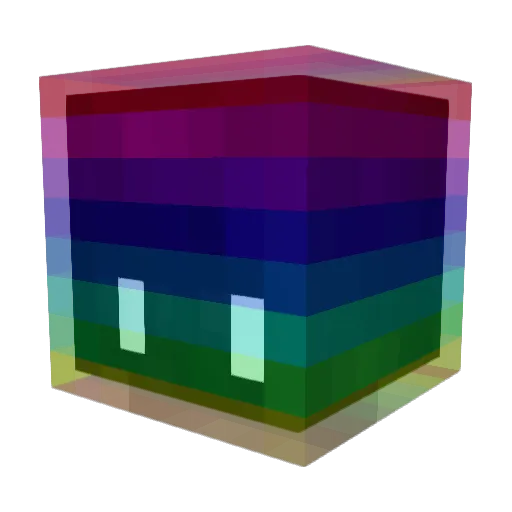 Efforced Minecraft avatar head, 3D render