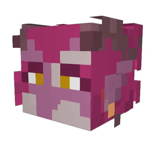 Efforetix Minecraft avatar head, 3D render