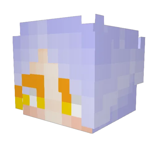 Efima_ Minecraft avatar head, 3D render