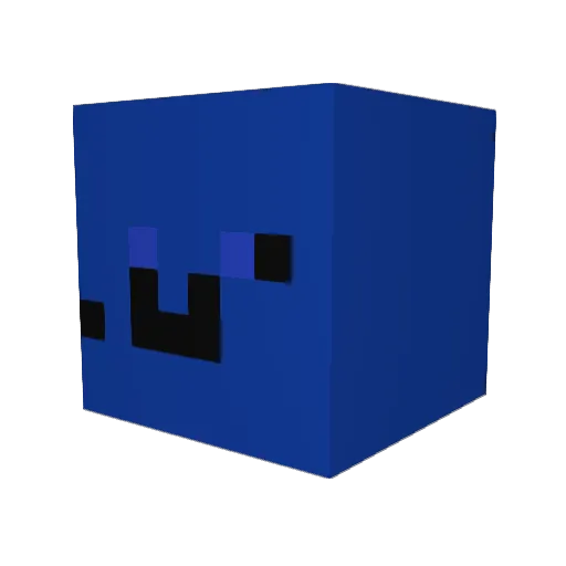 Eflamto Minecraft avatar head, 3D render