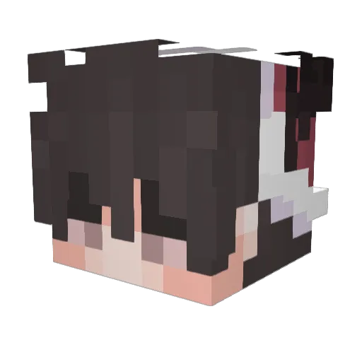Efreet Minecraft avatar head, 3D render