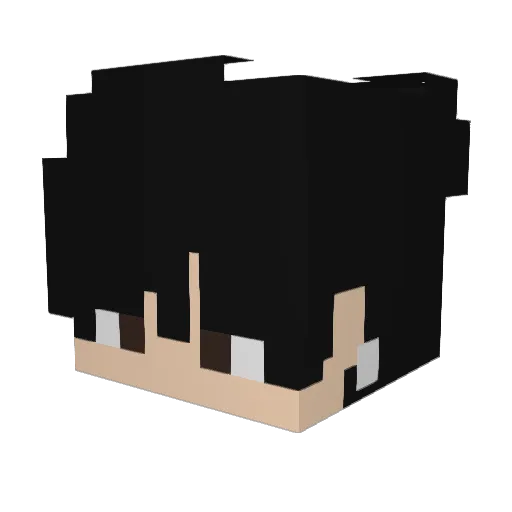 EfrenChomps Minecraft avatar head, 3D render