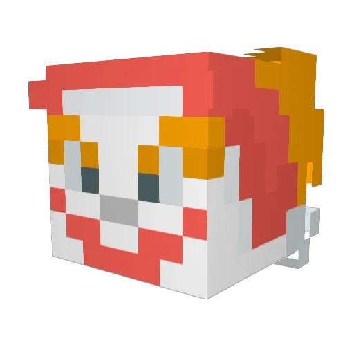 EfrenYM120 Minecraft avatar head, 3D render