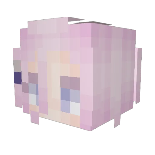 Efrgt Minecraft avatar head, 3D render