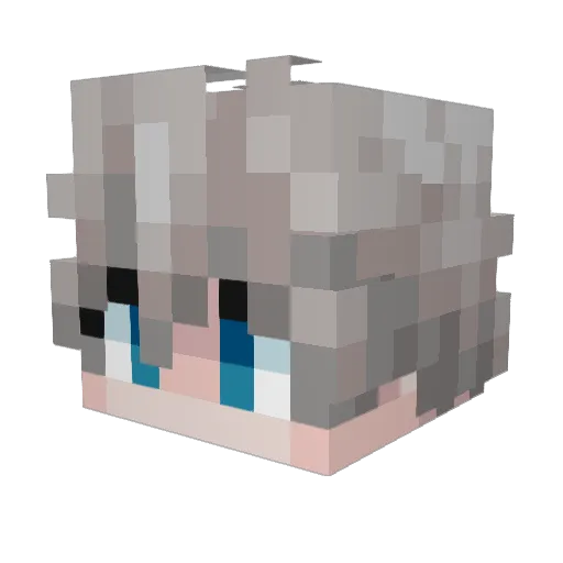 Efrite34 Minecraft avatar head, 3D render