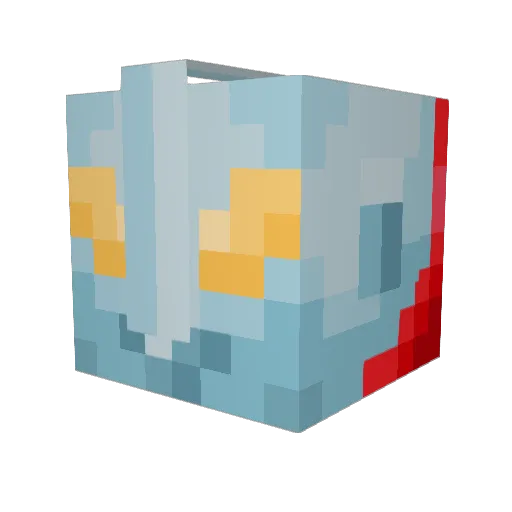 EfrumC Minecraft avatar head, 3D render