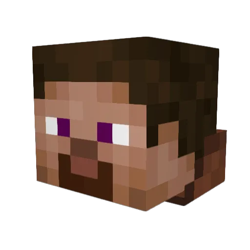 Efryed Minecraft avatar head, 3D render