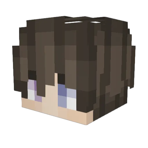 EfsaneUslanmaz Minecraft avatar head, 3D render