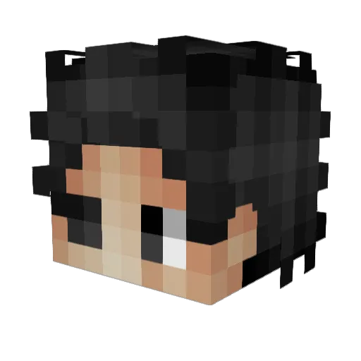Eftannnn Minecraft avatar head, 3D render