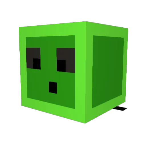 Efuns Minecraft avatar head, 3D render
