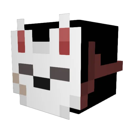 Efxrvscent Minecraft avatar head, 3D render