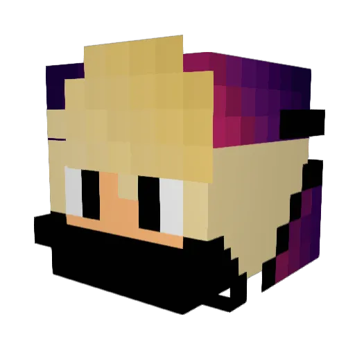Eg0rf0GG Minecraft avatar head, 3D render
