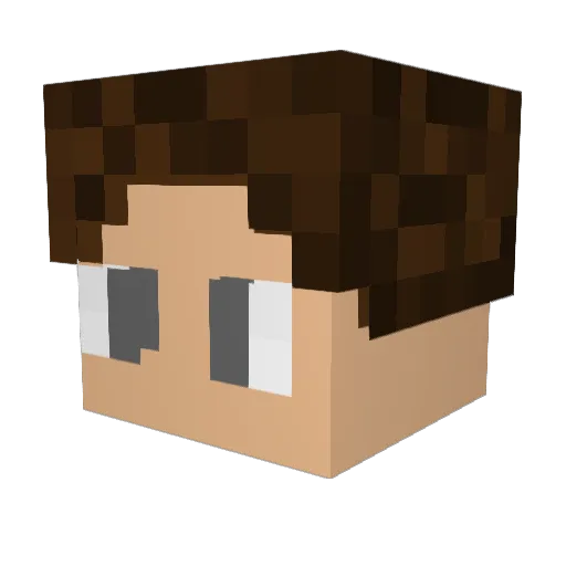 Ega199 Minecraft avatar head, 3D render
