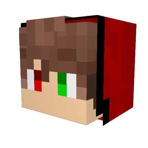 EgeTR123 Minecraft avatar head, 3D render