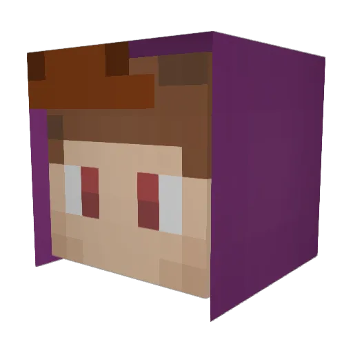 EgeYeni Minecraft avatar head, 3D render