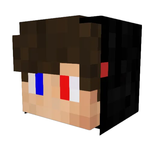 Egeav Minecraft avatar head, 3D render