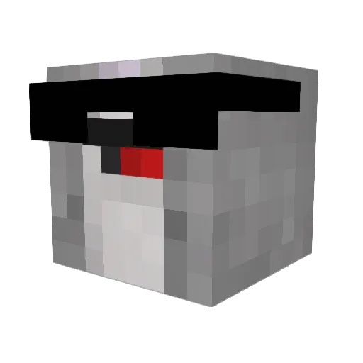 Egert76 Minecraft avatar head, 3D render